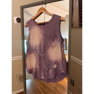 Laine Street Tie Die Purple Tank Size‎ Medium